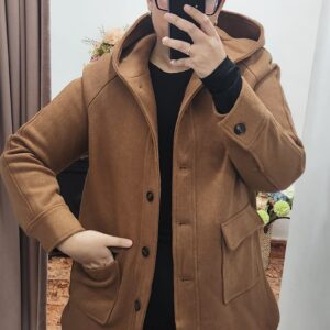 Trenca Camel Capucha